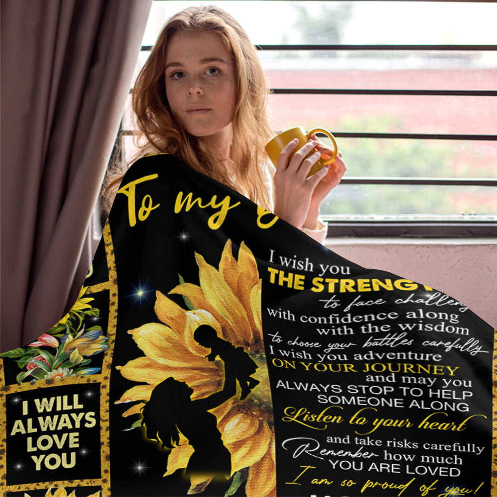 To My Daughter I Wish You The Strength Blanket Gift For Daughter - Blanket Gifts For Daughter From Mom
