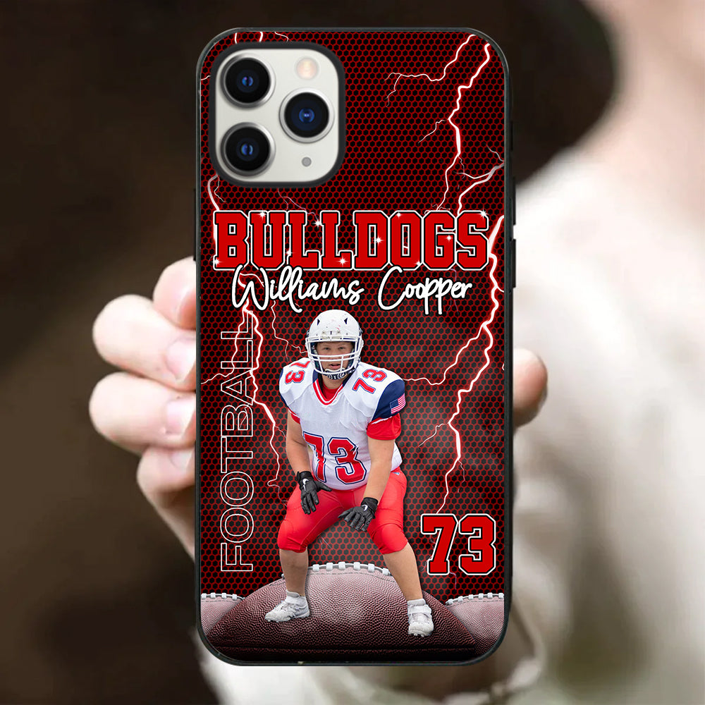 Custom Photo Name Number Player Phone Case Gift For Football Football Lovers K1702
