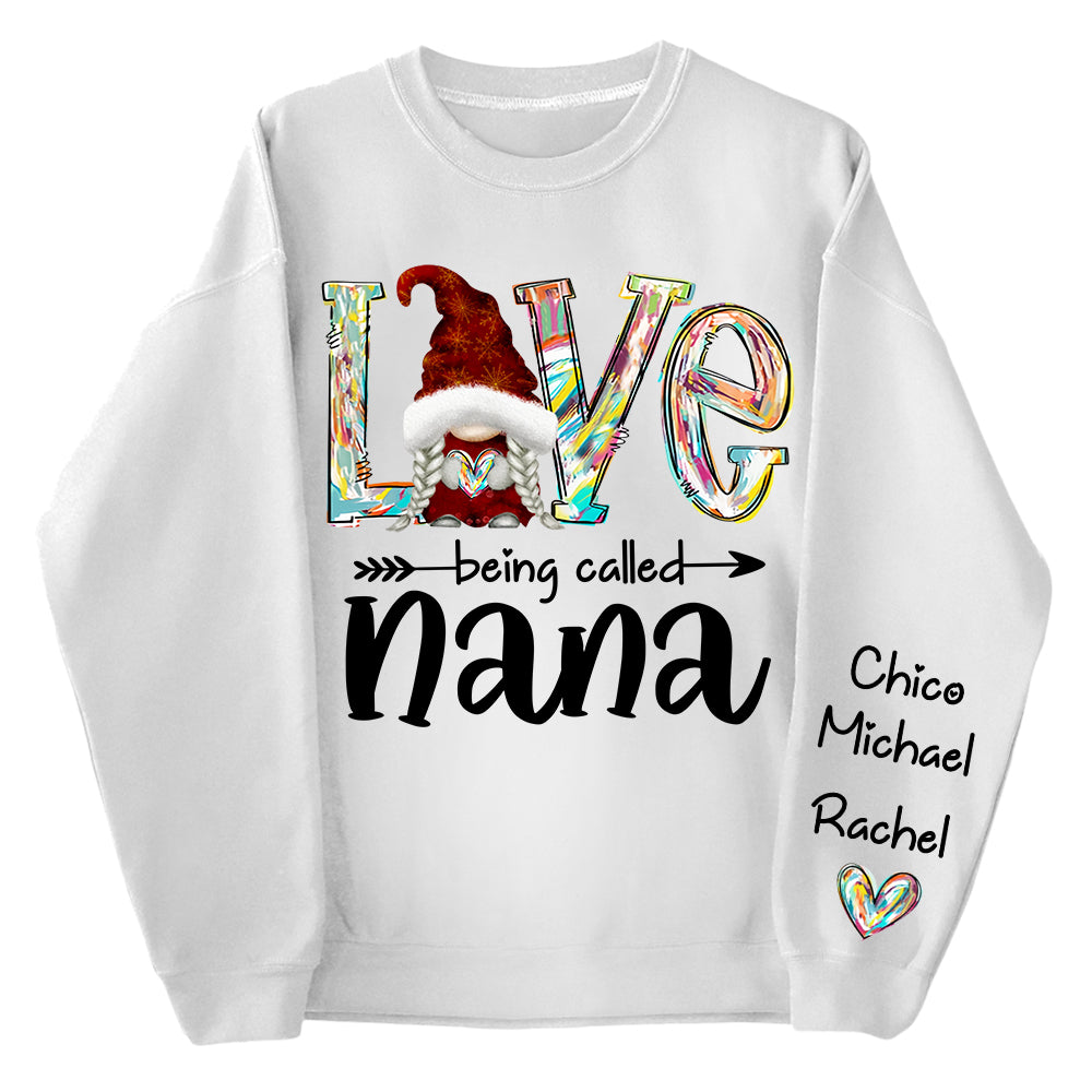 Love Being Called Grandma - Personalized Christmas Shirt For Grandma