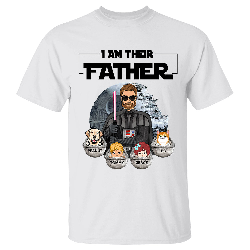 I Am Their Father - Custom Shirt With Kids Gift For Dad Mom