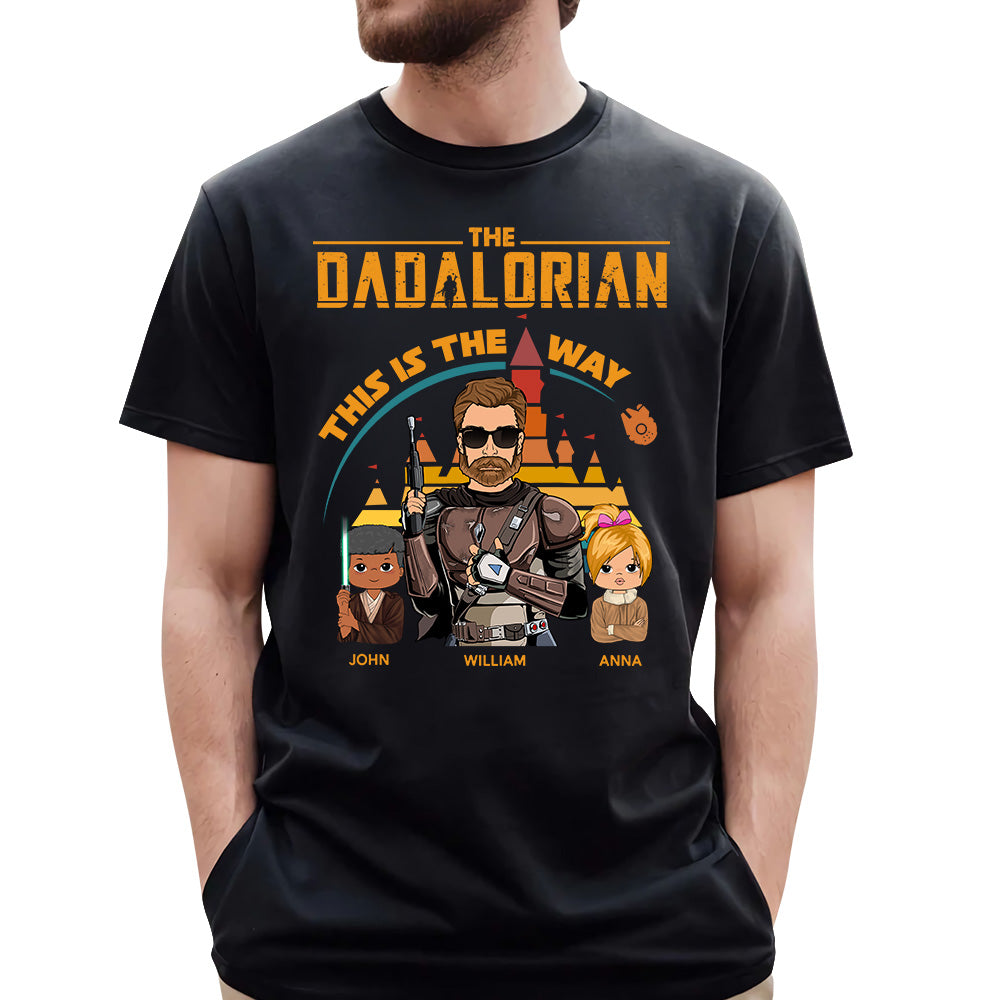 The Dadalorian This Is The Way Personalized Shirt For Dad