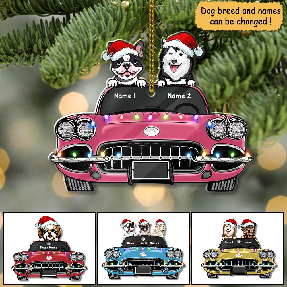 Corvette Dog Personalized Ornament Gift For Dog Lovers