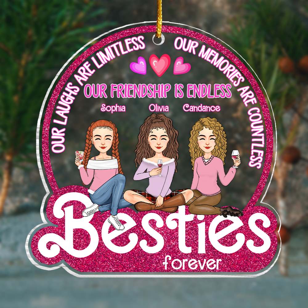 Besties Forever - Personalized Acrylic Ornament