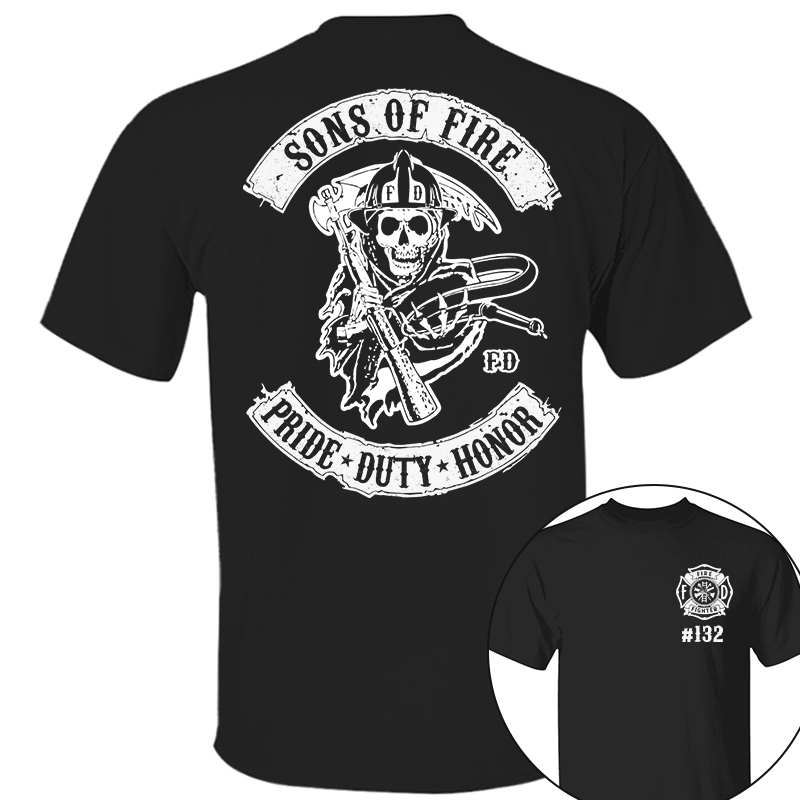 Sons Of Fire Pride Duty Honor Firefighter Personalized Shirt Gift For Firefighter K1702