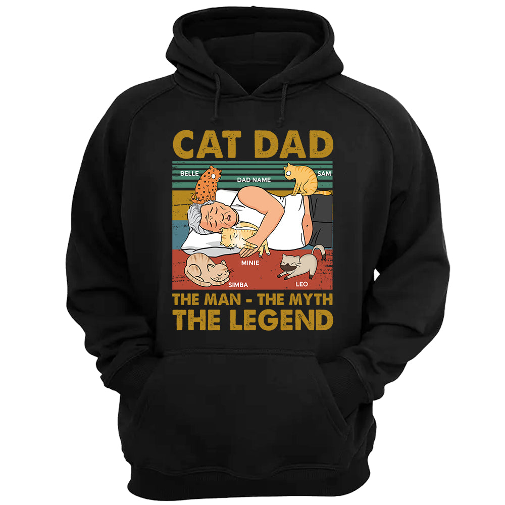 Cat Dad The Man The Myth The Legend Personalized Shirt