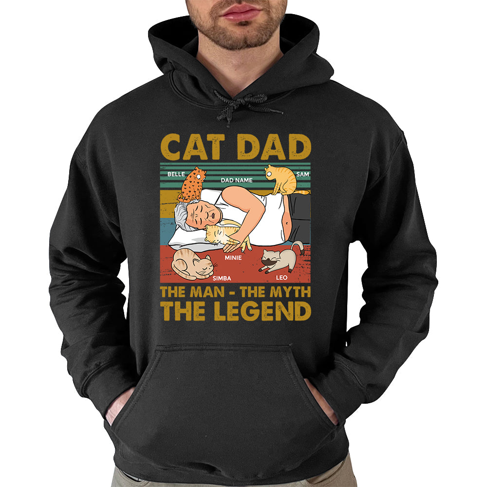 Cat Dad The Man The Myth The Legend Personalized Shirt