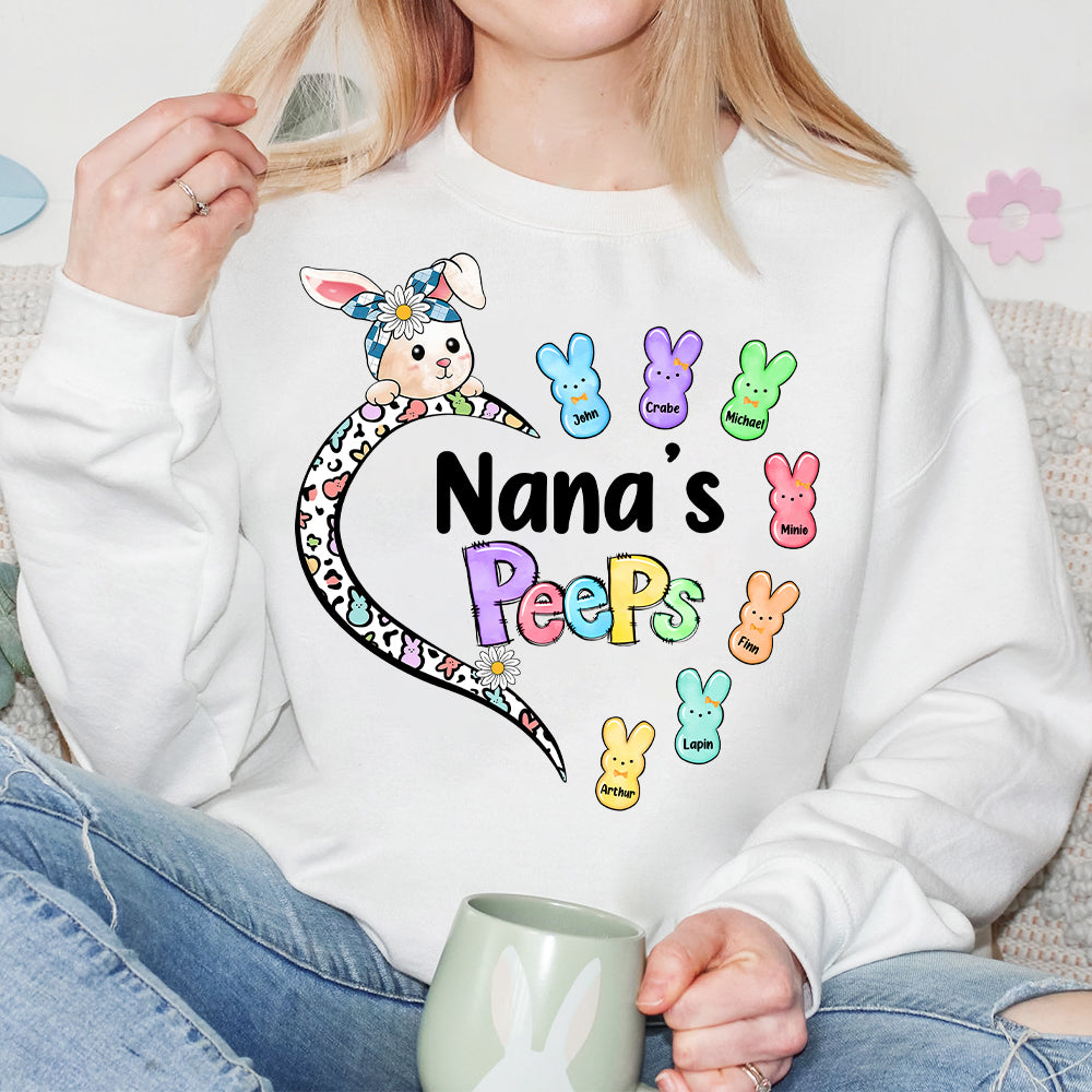 Custom Nana Mimi Shirt, Custom Name Kid Bunny, Custom Easter Day Shirt, Easter Family, For Kids Easter, Easter Bunny