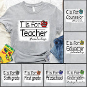 Teacher Personalized Shirt Custom Your Title Gift For Teacher