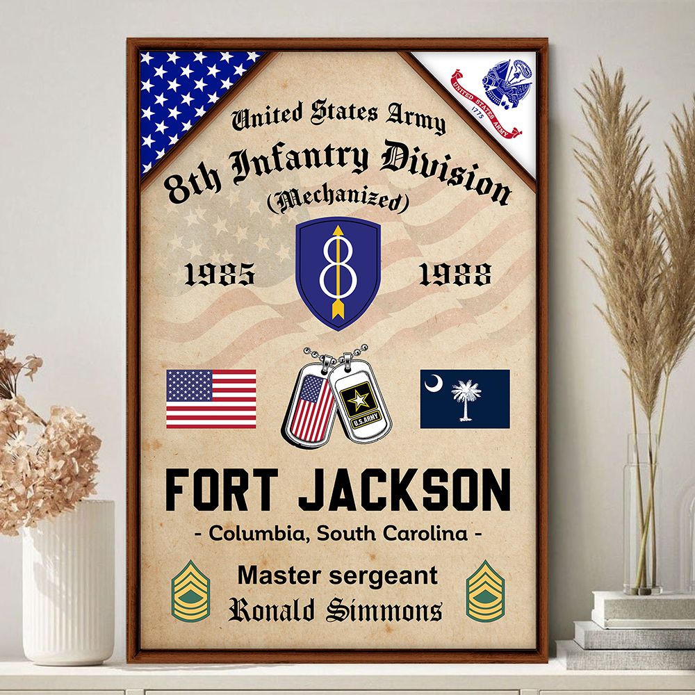 Veteran Custom Military Base Poster And Canvas K1702