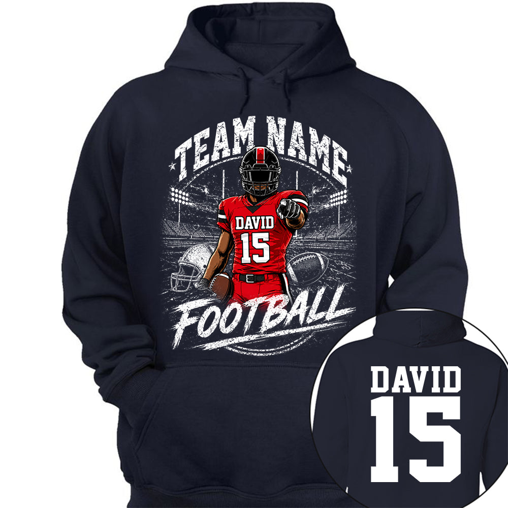 Personalized American Football Team Shirt - Football GameDay Custom Shirt Na02 VH01