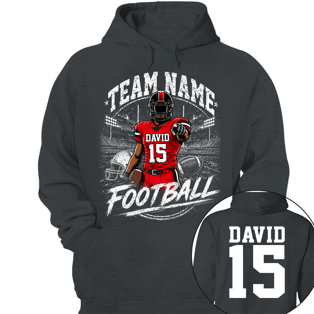 Personalized American Football Team Shirt - Football GameDay Custom Shirt Na02 VH01