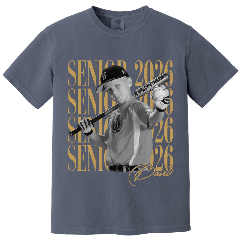 Senior Mom Senior 2026 - Washed Tee Retro Bootleg Shirt For Baseball Softball Players NA04 T24