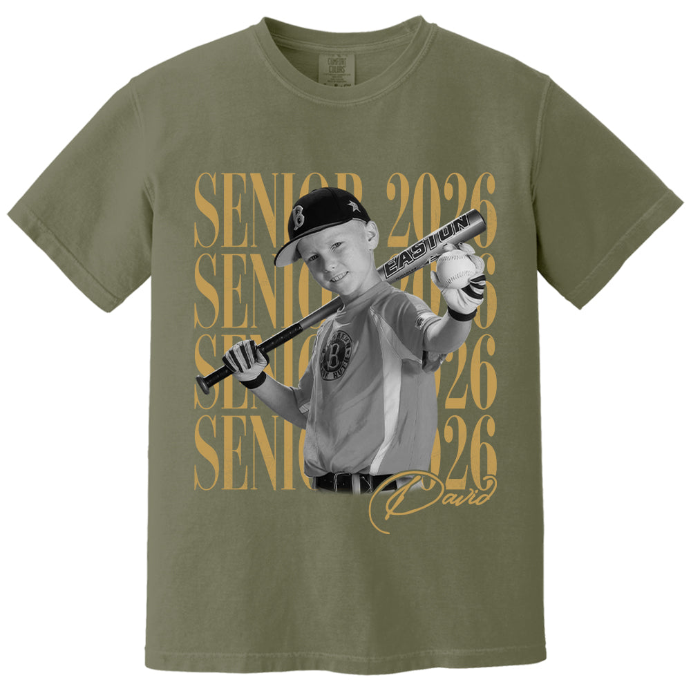 Senior Mom Senior 2026 - Washed Tee Retro Bootleg Shirt For Baseball Softball Players NA04 T24