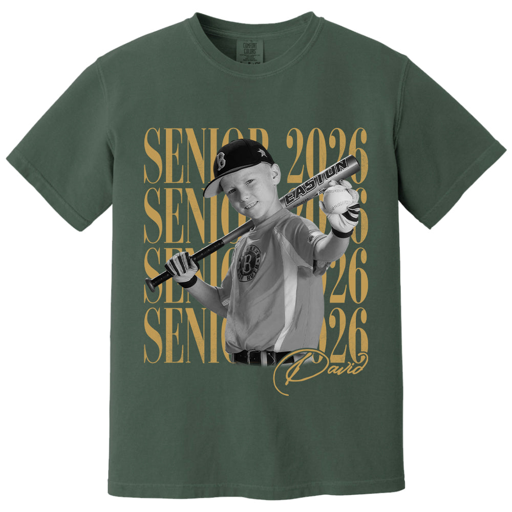 Senior Mom Senior 2026 - Washed Tee Retro Bootleg Shirt For Baseball Softball Players NA04 T24