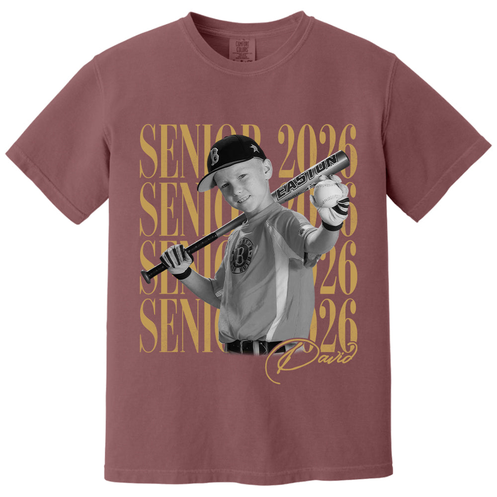 Senior Mom Senior 2026 - Washed Tee Retro Bootleg Shirt For Baseball Softball Players NA04 T24