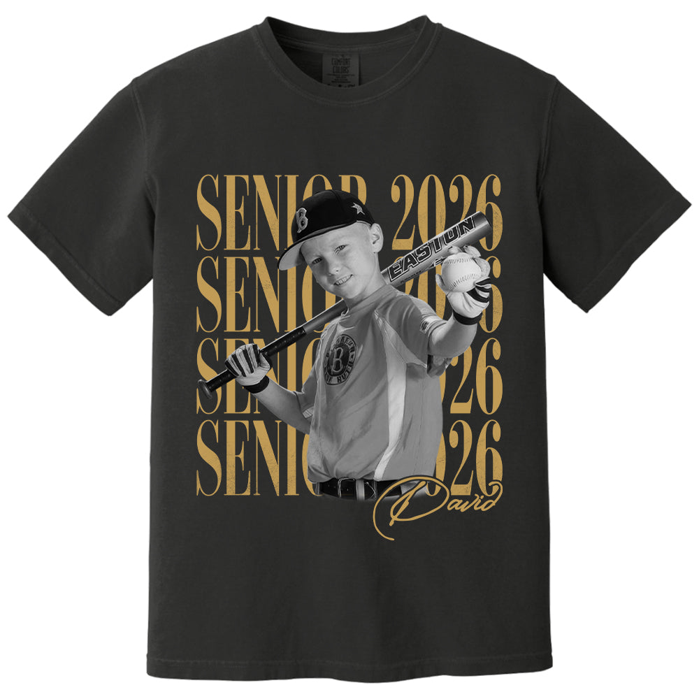 Senior Mom Senior 2026 - Washed Tee Retro Bootleg Shirt For Baseball Softball Players NA04 T24