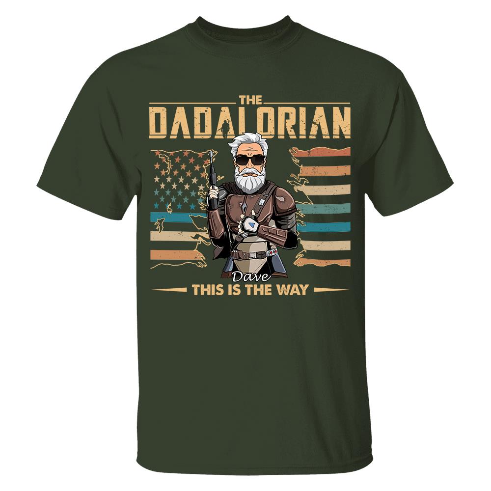 The Dadalorian This Is The Way - Personalized Shirt For Dad, Grandpa, Gift For Father's Day A2110 Hv01