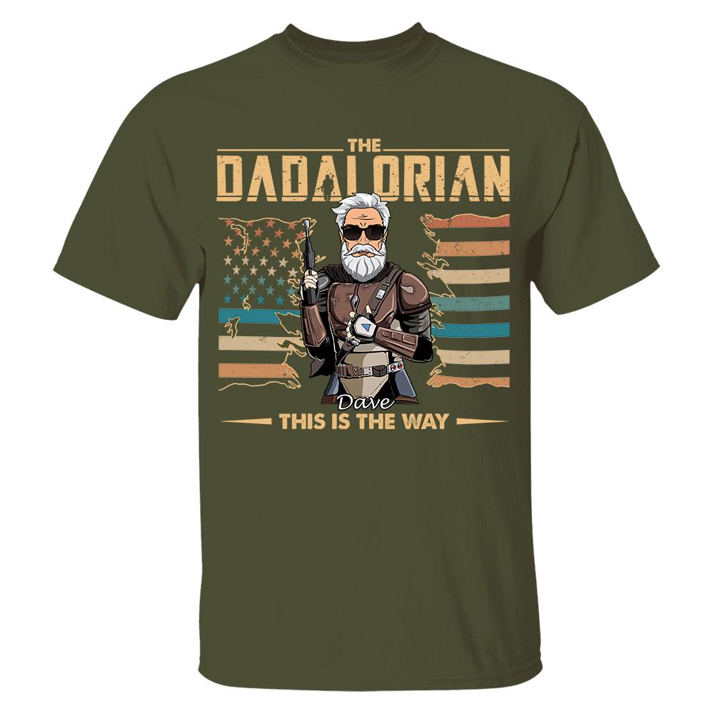 The Dadalorian This Is The Way - Personalized Shirt For Dad, Grandpa, Gift For Father's Day A2110 Hv01