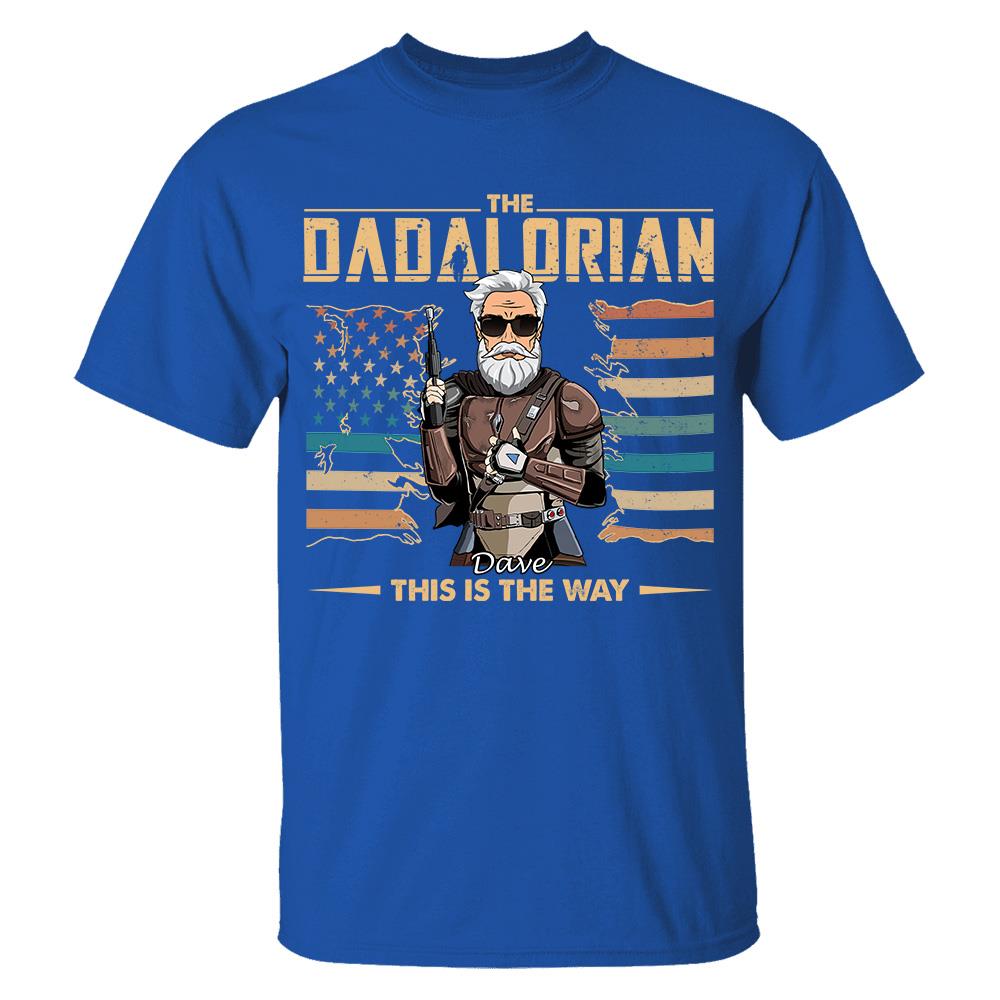 The Dadalorian This Is The Way - Personalized Shirt For Dad, Grandpa, Gift For Father's Day A2110 Hv01