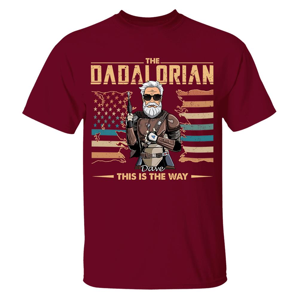 The Dadalorian This Is The Way - Personalized Shirt For Dad, Grandpa, Gift For Father's Day A2110 Hv01