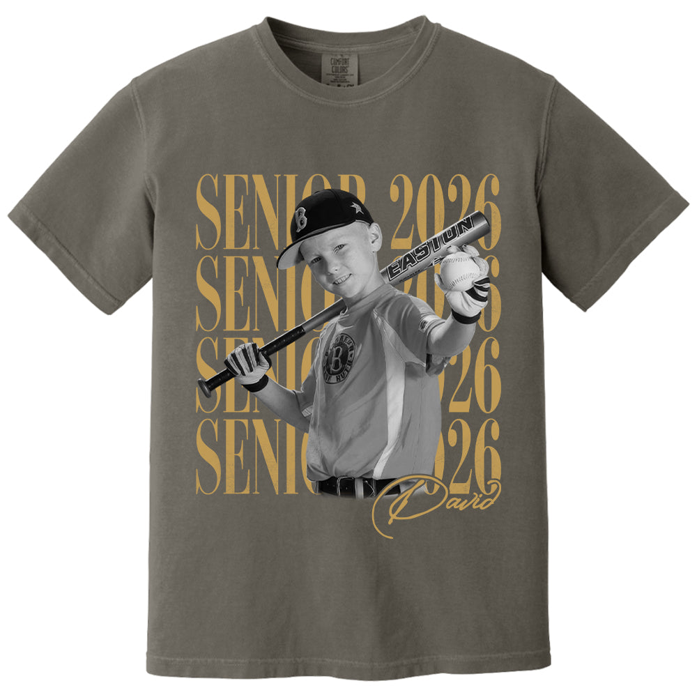 Senior Mom Senior 2026 - Washed Tee Retro Bootleg Shirt For Baseball Softball Players NA04 T24