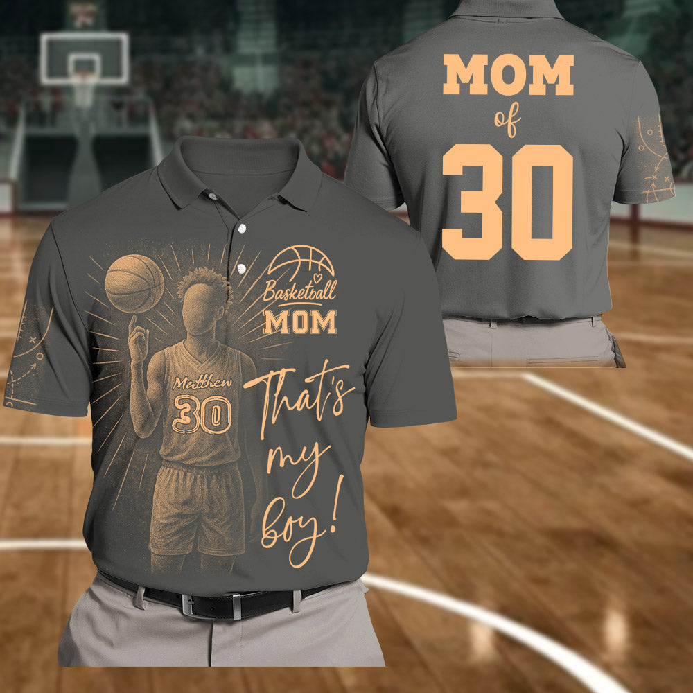Personalized Bleach Style Basketball Shirt For Basketball Mom Pt99