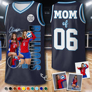 Custom Photo Volleyball Player Jersey- Personalized Team Name School Name Bootleg Jersey NA04 Li29