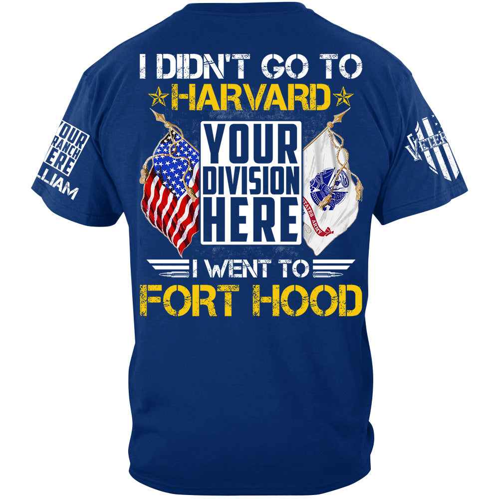 Personalized Shit I Didn't Go To Harvard I Went To Military Base Custom Gift For Veteran H2511