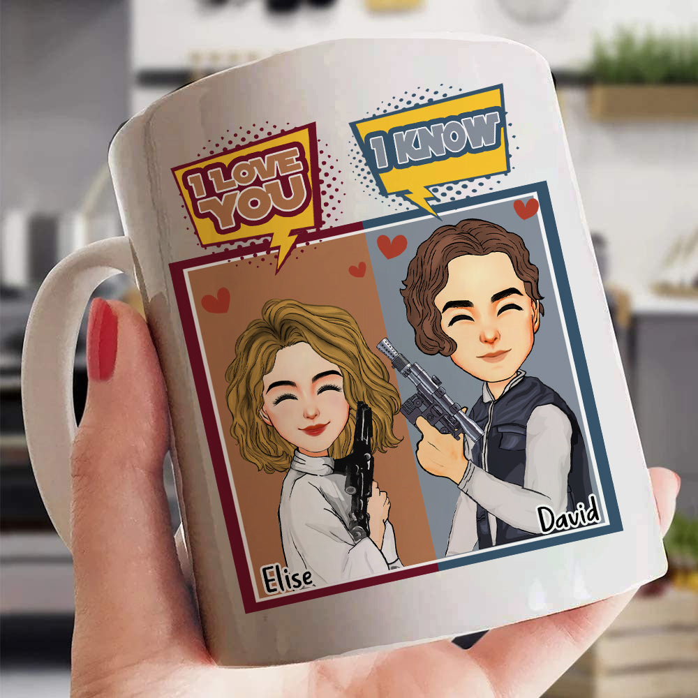 I Love You I Know - Personalized Mug For Couple Nh00