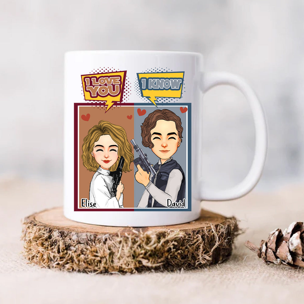 I Love You I Know - Personalized Mug For Couple Nh00