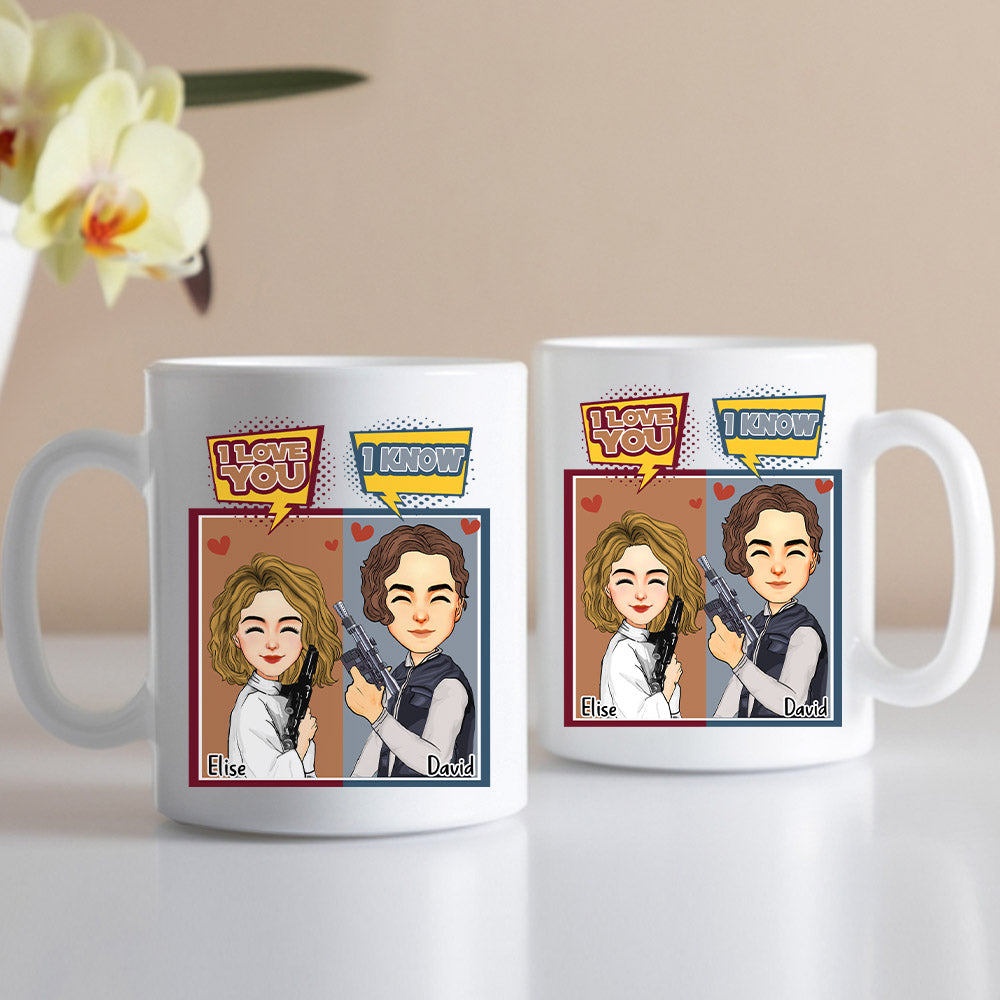 I Love You I Know - Personalized Mug For Couple Nh00