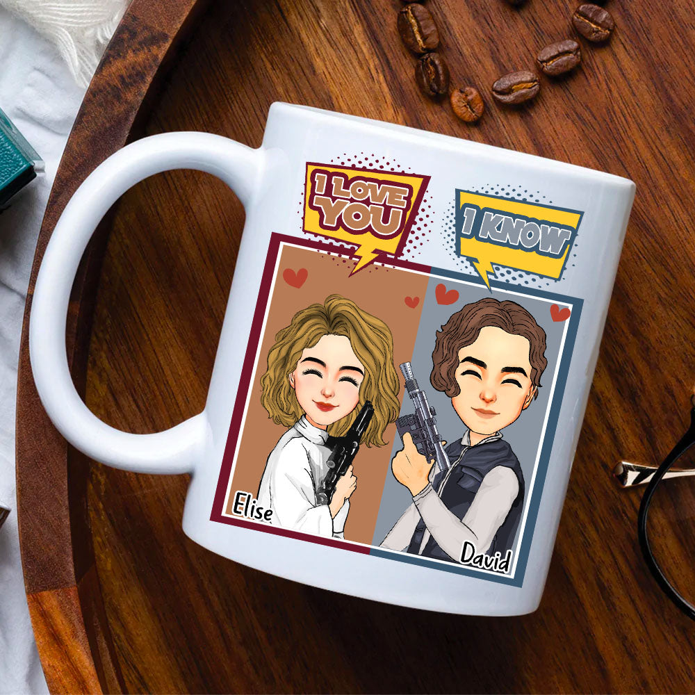 I Love You I Know - Personalized Mug For Couple Nh00
