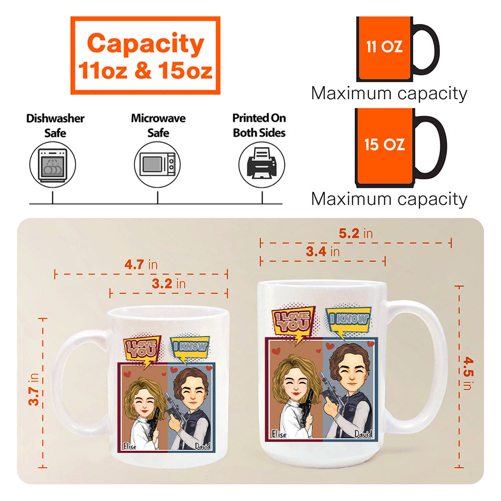 I Love You I Know - Personalized Mug For Couple Nh00