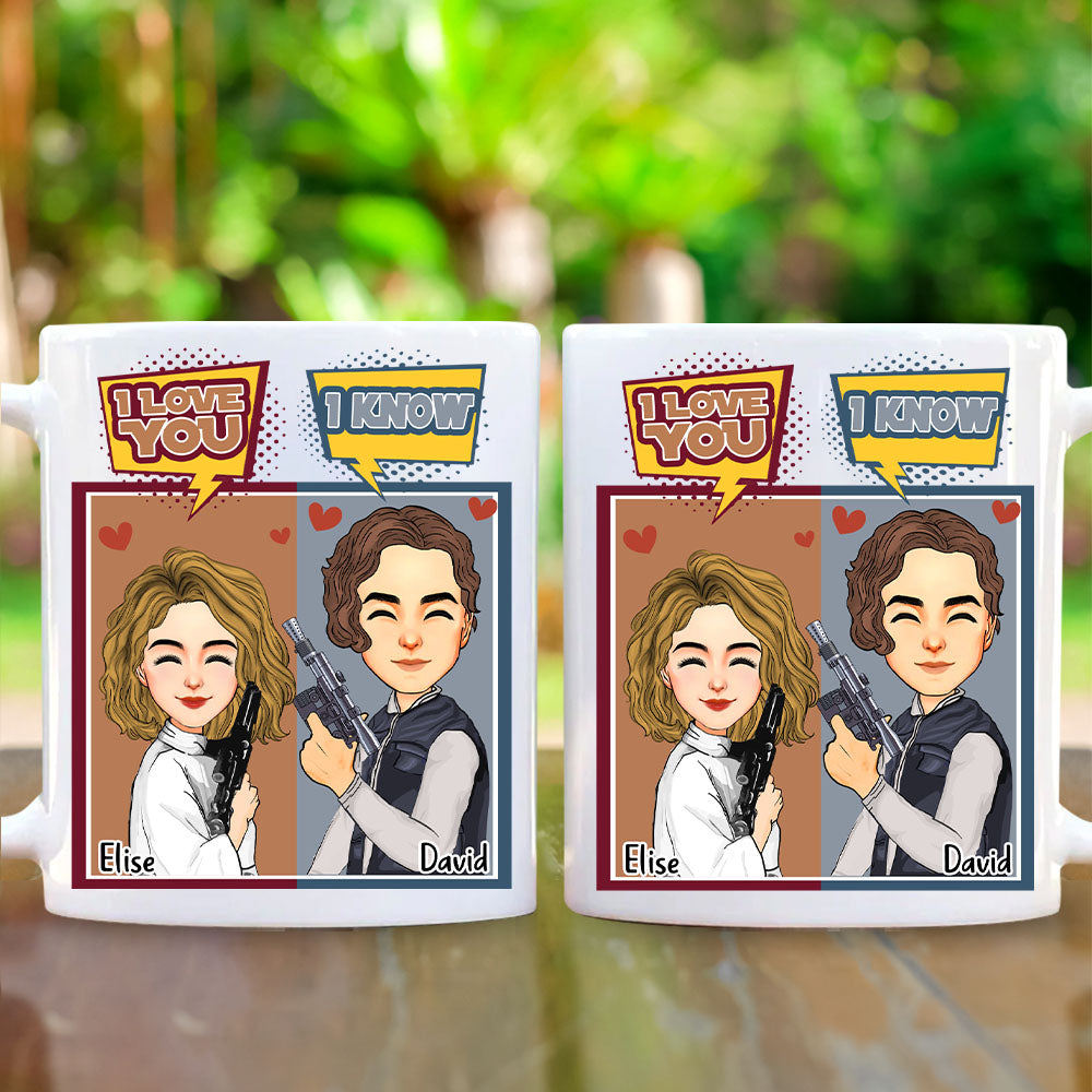 I Love You I Know - Personalized Mug For Couple Nh00