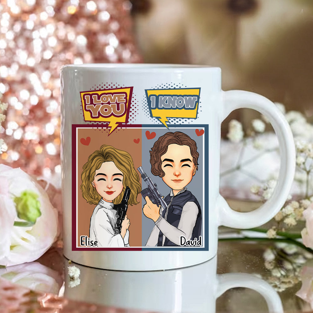 I Love You I Know - Personalized Mug For Couple Nh00