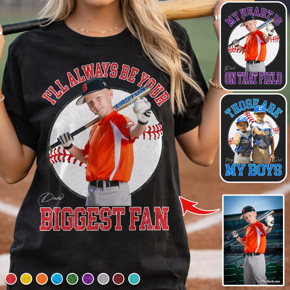 Those Are My Boys - Personalized Shirt For Baseball Family Custom Photos NA04