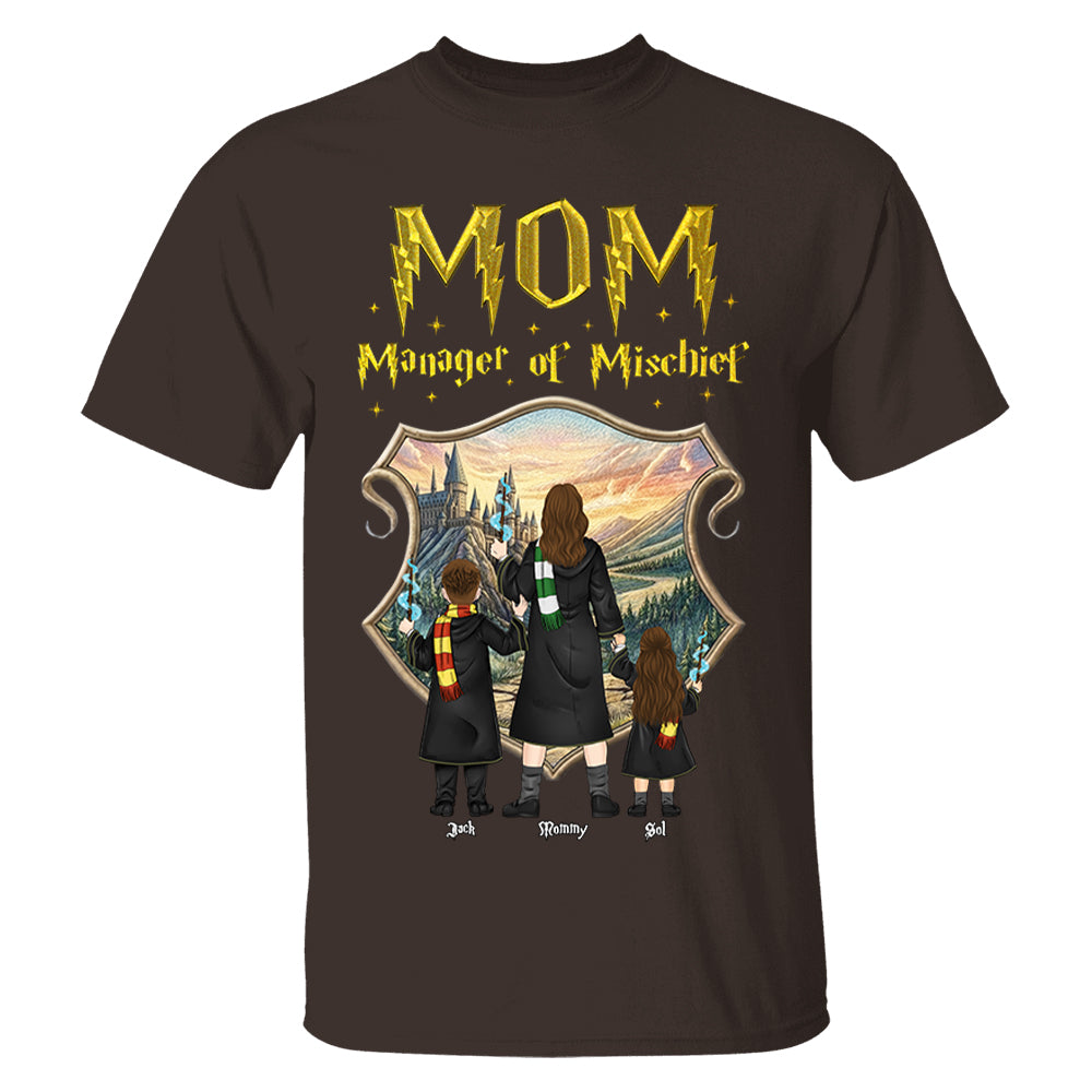 Customized Manager Of Mischief Mom Shirt, Gift For Mother's Day L0411Sweatshirt