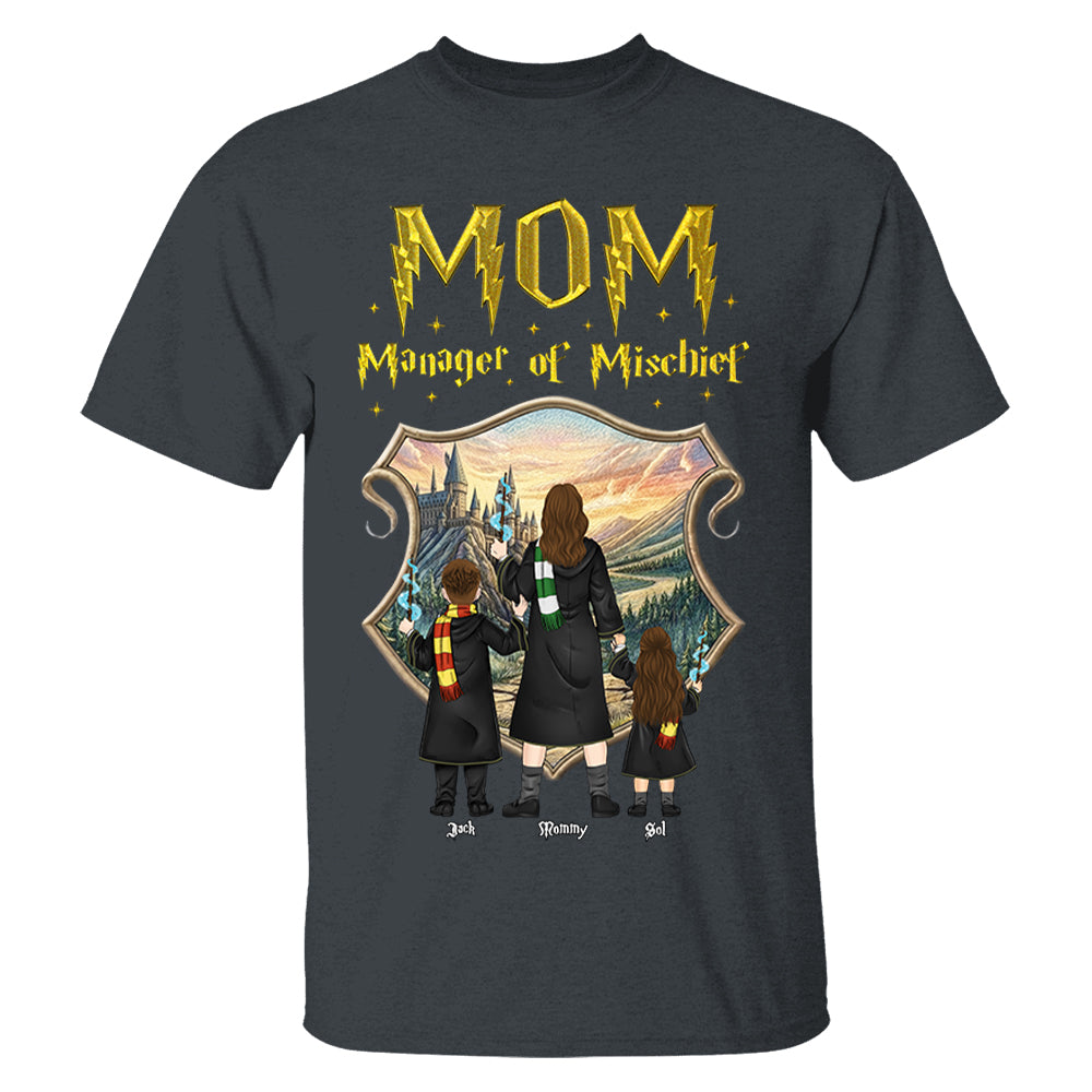 Customized Manager Of Mischief Mom Shirt, Gift For Mother's Day L0411Sweatshirt