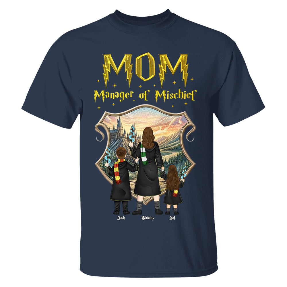 Customized Manager Of Mischief Mom Shirt, Gift For Mother's Day L0411Sweatshirt