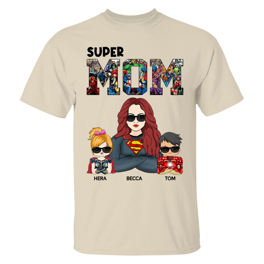 Super Mom - Personalized Shirt Gift For Mom Pt99