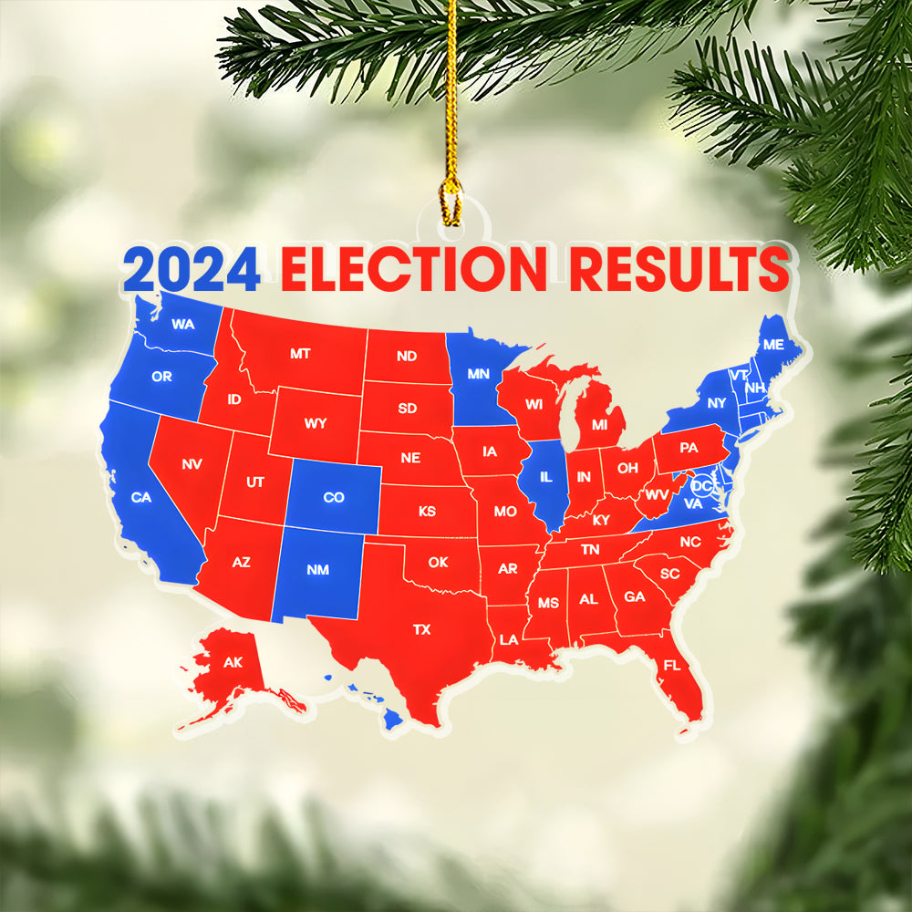 2024 Election Map Ornament - N3005 Tm01