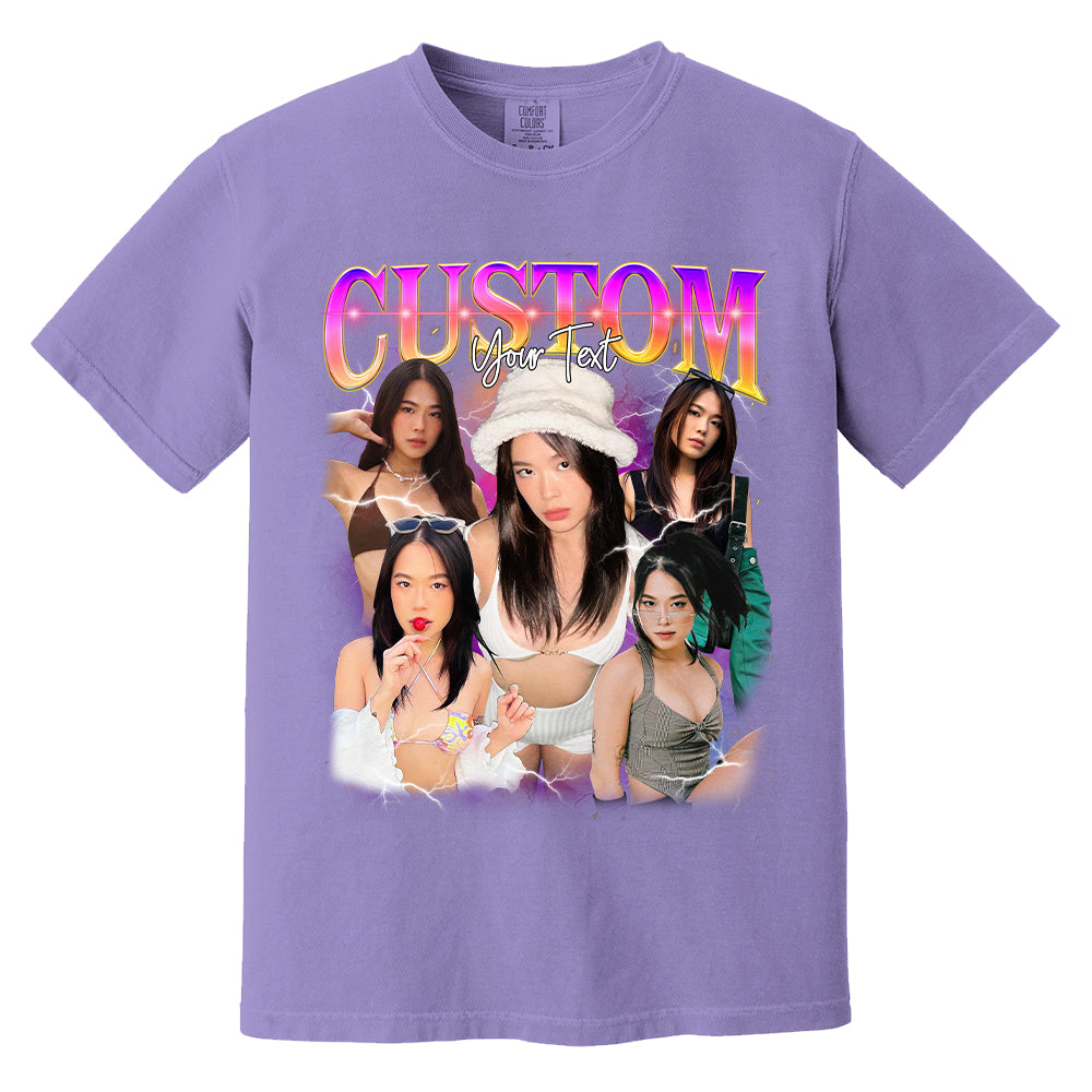 Custom Bootleg Rap Tee, Custom Photo Shirt, Retro Custom Bootleg Rap Tee, Custom Your Photo, Insert Your Design, Vintage Graphic 90s Tshirt