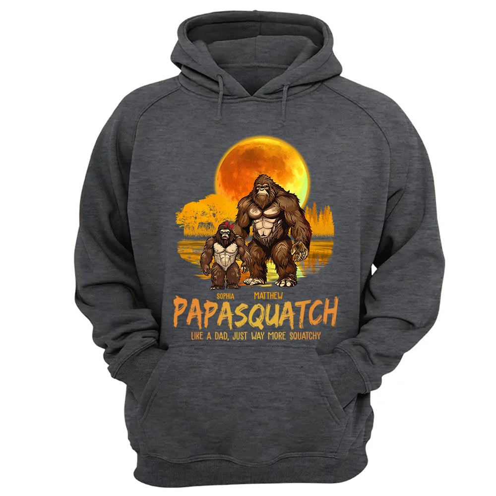 Papasquatch, Like A Grandpa, Just Way More Squatchy - Personalized Shirt