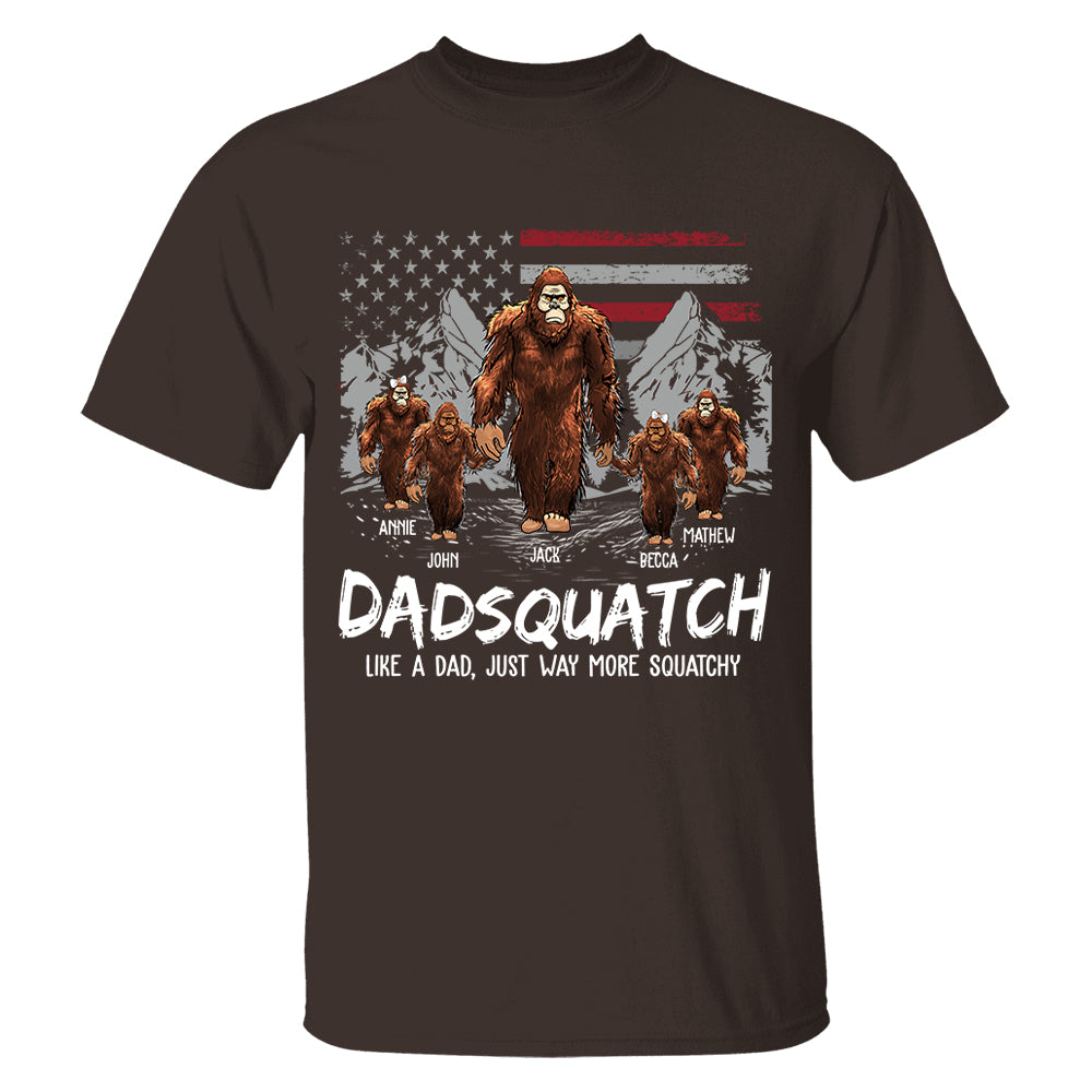 Personalized Papaquatch, Like A Grandpa, Just Way More Squatchy - Father's Day Gift, 4th Of July Vr2