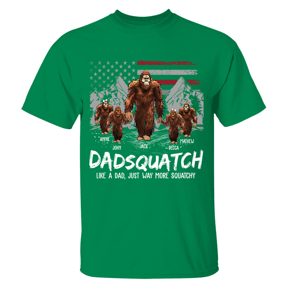 Personalized Papaquatch, Like A Grandpa, Just Way More Squatchy - Father's Day Gift, 4th Of July Vr2