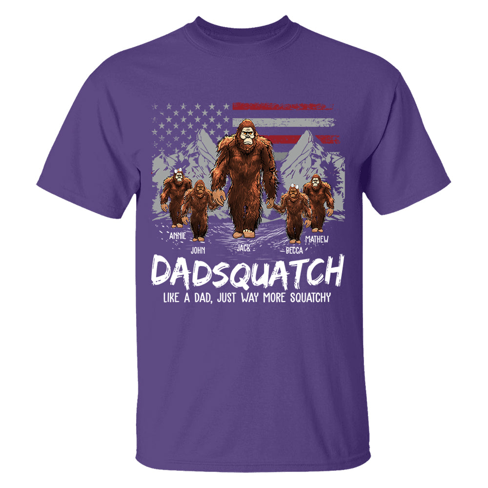 Personalized Papaquatch, Like A Grandpa, Just Way More Squatchy - Father's Day Gift, 4th Of July Vr2