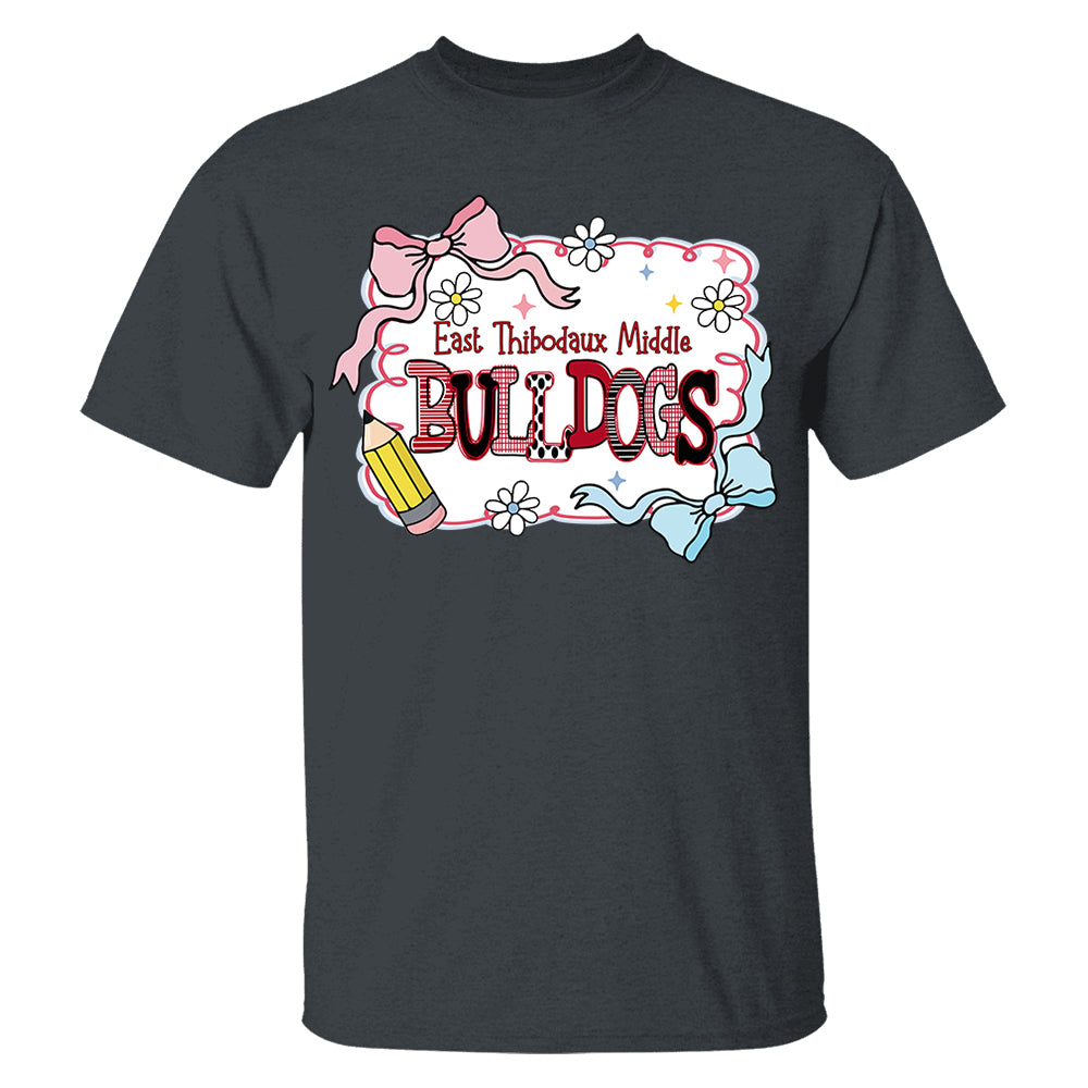 Custom School's Name Shirts, Custom Preppy Teacher First Day of School Shirt Gift For Teacher Nh00