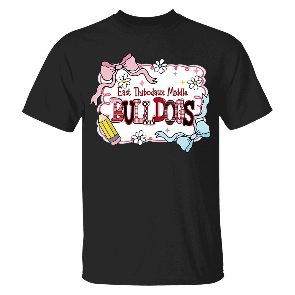 Custom School's Name Shirts, Custom Preppy Teacher First Day of School Shirt Gift For Teacher Nh00