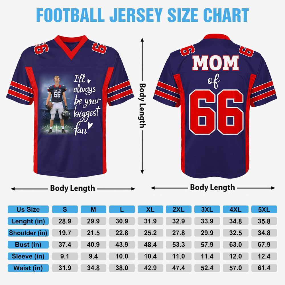 I Will Always Be Your Biggest Fan Custom All Over Print Shirt Gift For Football Mom Grandma Football Lovers Na02