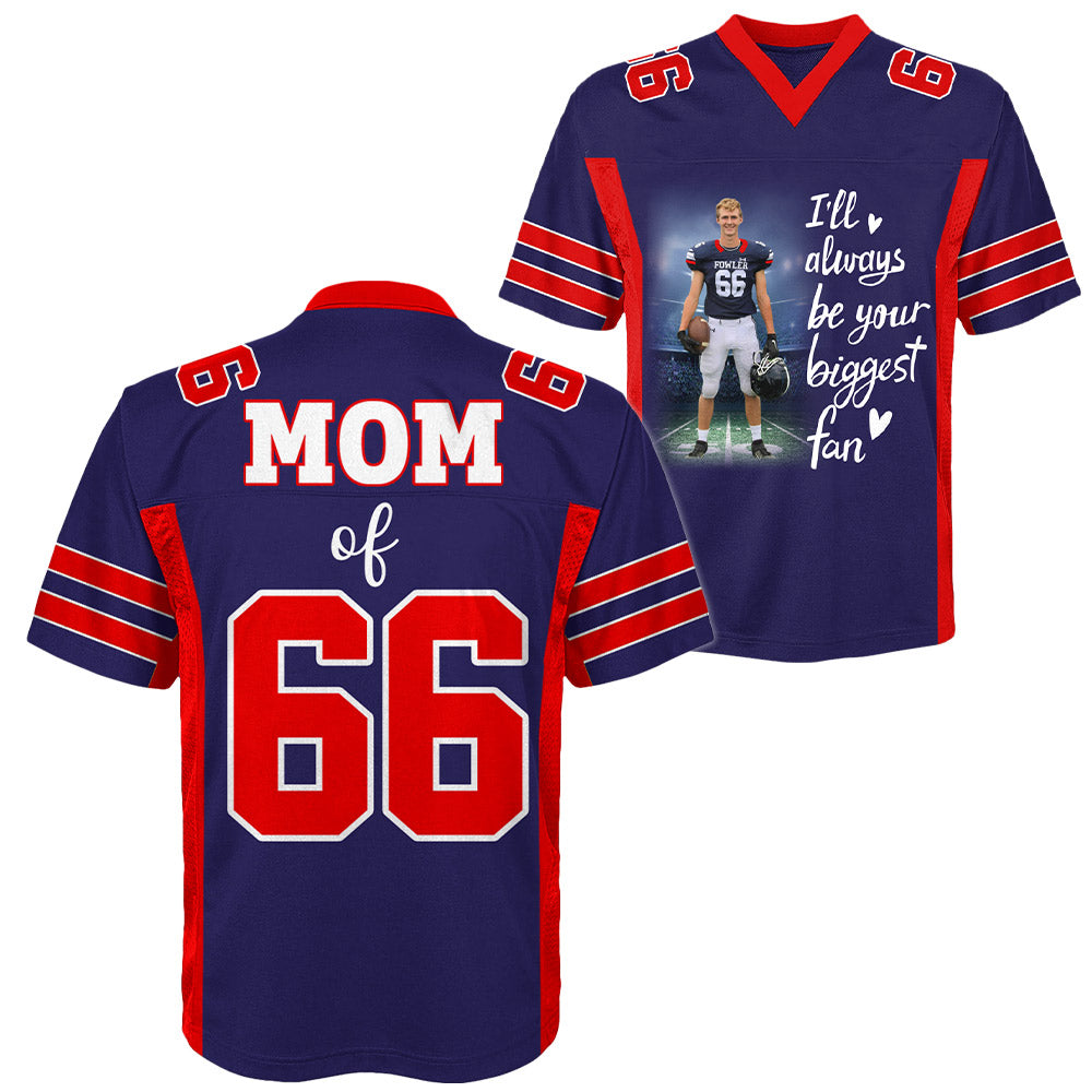 I Will Always Be Your Biggest Fan Custom All Over Print Shirt Gift For Football Mom Grandma Football Lovers Na02